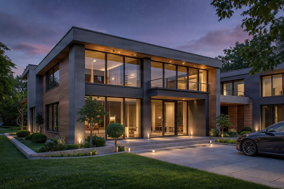 Luxury residential home exterior